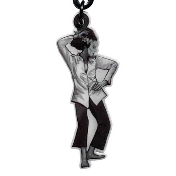 Retro Halloween Frankenstein Earrings – Pulp Fiction Inspired Movie Jewelry - Picture 2 of 12